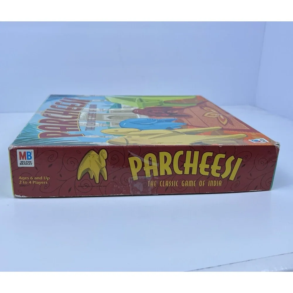 Vtg Parcheesi Board Game Milton Bradley Classic Game of India Complete 2001